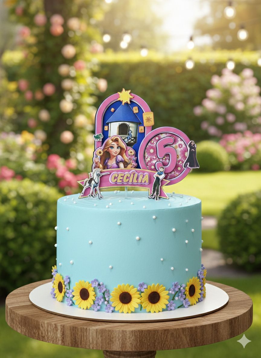 Imagem do produto Topo de Bolo Rapunzel