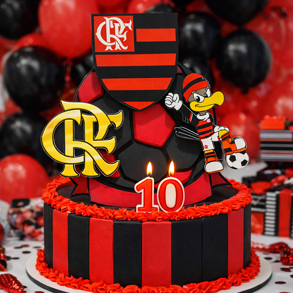 Imagem do produto Topo de Bolo Flamengo